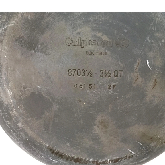 Calphalon Anodized Aluminum cookware 8703 1/2 3.5 Quarts Vintage Heavy - Picture 5 of 8